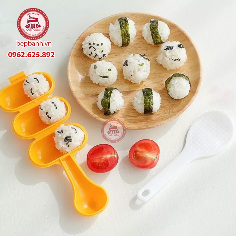Khuôn lắc cơm viên cho bé ăn dặm+ Tặng kèm mui xới cơm