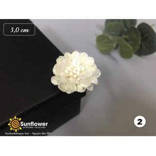 Hoa cúc voan nhụy mờ size 3cm