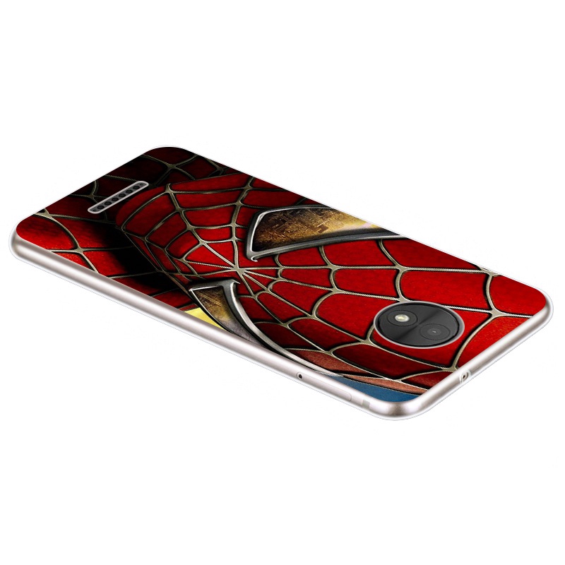 Motorola Moto C E4 G5 G5S G6 E5 E6 Z Z2 Play Plus M X4 Spiderman pattern-4 Soft Silicon Case Cover