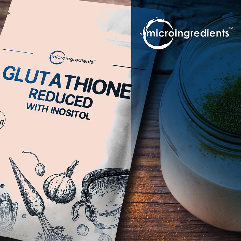 Bột Glutathione 500mg Trắng Da 284 Servings Chống Lão Hóa Micro Ingredients Vegan