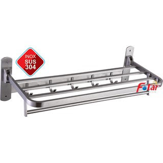 Máng khăn inox 304 cao cấp mkt 5 máng khăn tắm gập lên gập xuống được