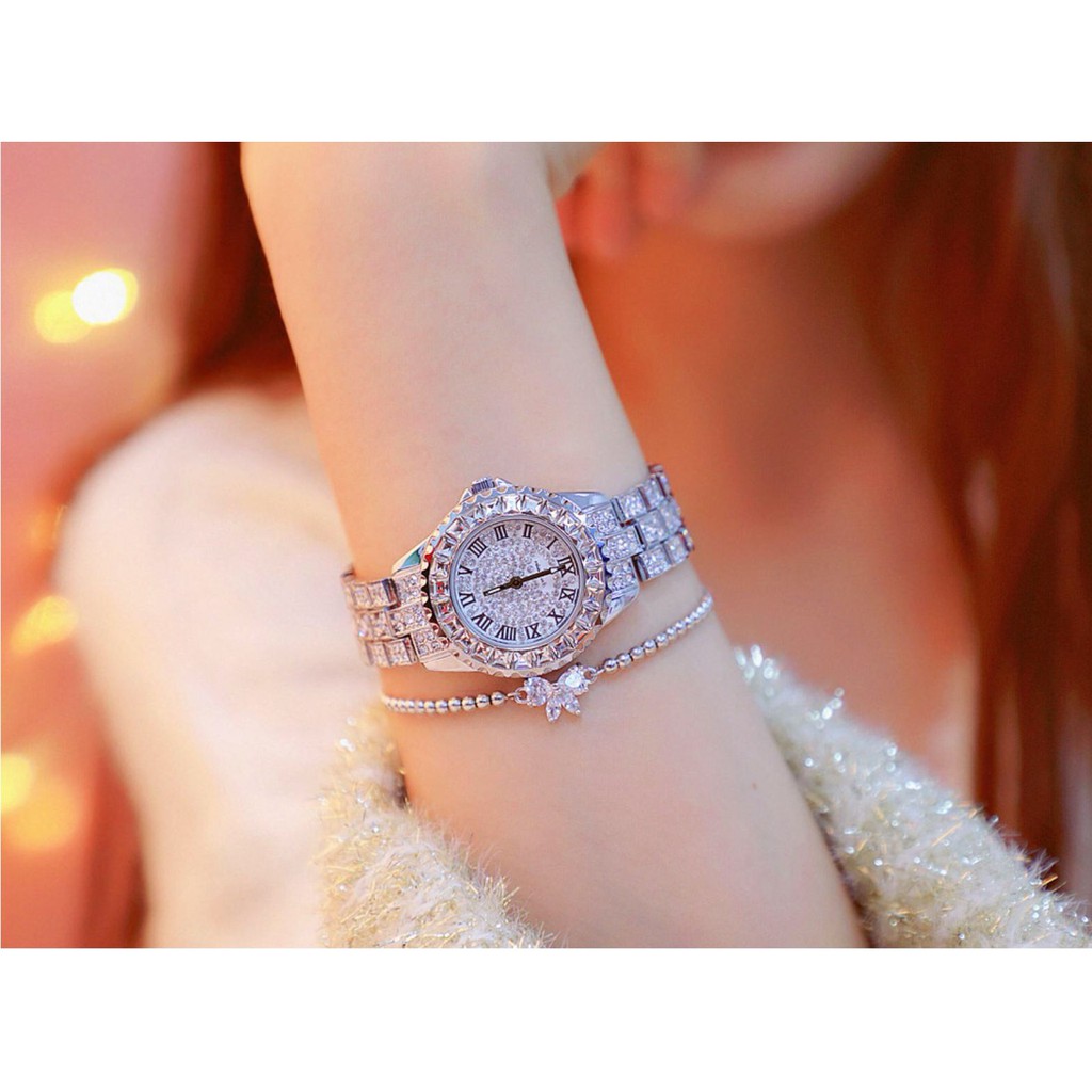 [CỰC ĐẸP] ĐỒNG HỒ NỮ DÂY KIM LOẠI LUOBOS MẶT KIM CƯƠNG ĐÍNH NGỌC PHONG CÁCH HÀN QUỐC | BigBuy360 - bigbuy360.vn