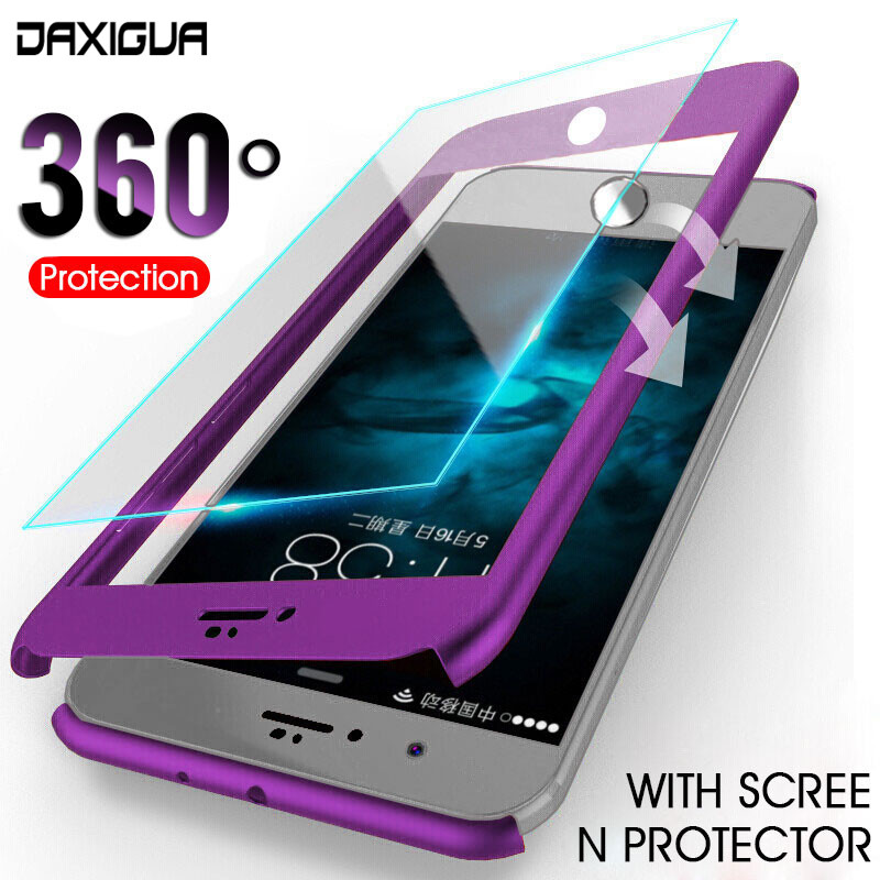 360 phone case OPPO R7 S R7 P R7 SP R9 S R9 Plus  F1 Plus F3 Plus all inclusive matte black red pink purple blue