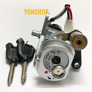 Bộ Ổ Khoá Xe Mio Utimo/ Mio Classico Chìa 8 Cạnh Chống Trộm Cao Cấp Hiệu VƯƠNG NIỆM
