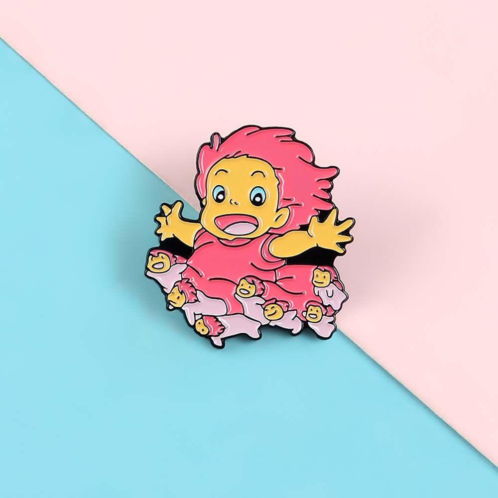 Ghim Cài Áo Hình Nhân Vật Ponyo Trong Phim Hoạt Hình Cổ Điển