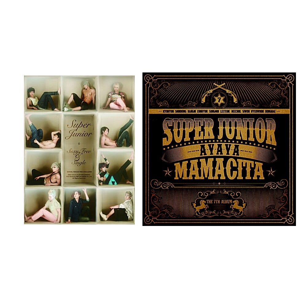 Album Super Junior - 6st 7st Full Album - Free, Free & Single , Mamacita
