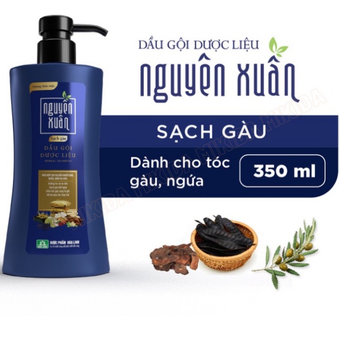 ✔️Chính Hãng✔️ Dầu gội Dược liệu Nguyên Xuân Sạch Gàu 350ml cho mái tóc sạch gàu, hết ngứa mà vẫn mềm mại, suôn mượt