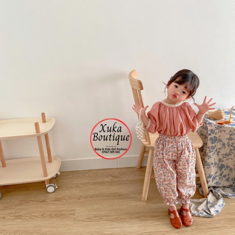 Áo Cộc Tay Mùa Hè Bé Gái SKYBOMA KIDS  Cao Cấp Mẫu Mới 2022