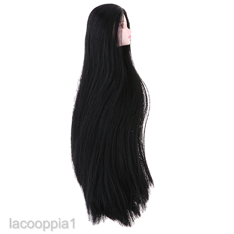 Đầu Búp Bê BJD Tóc Đen Tỉ Lệ 1 / 6 1 / 6