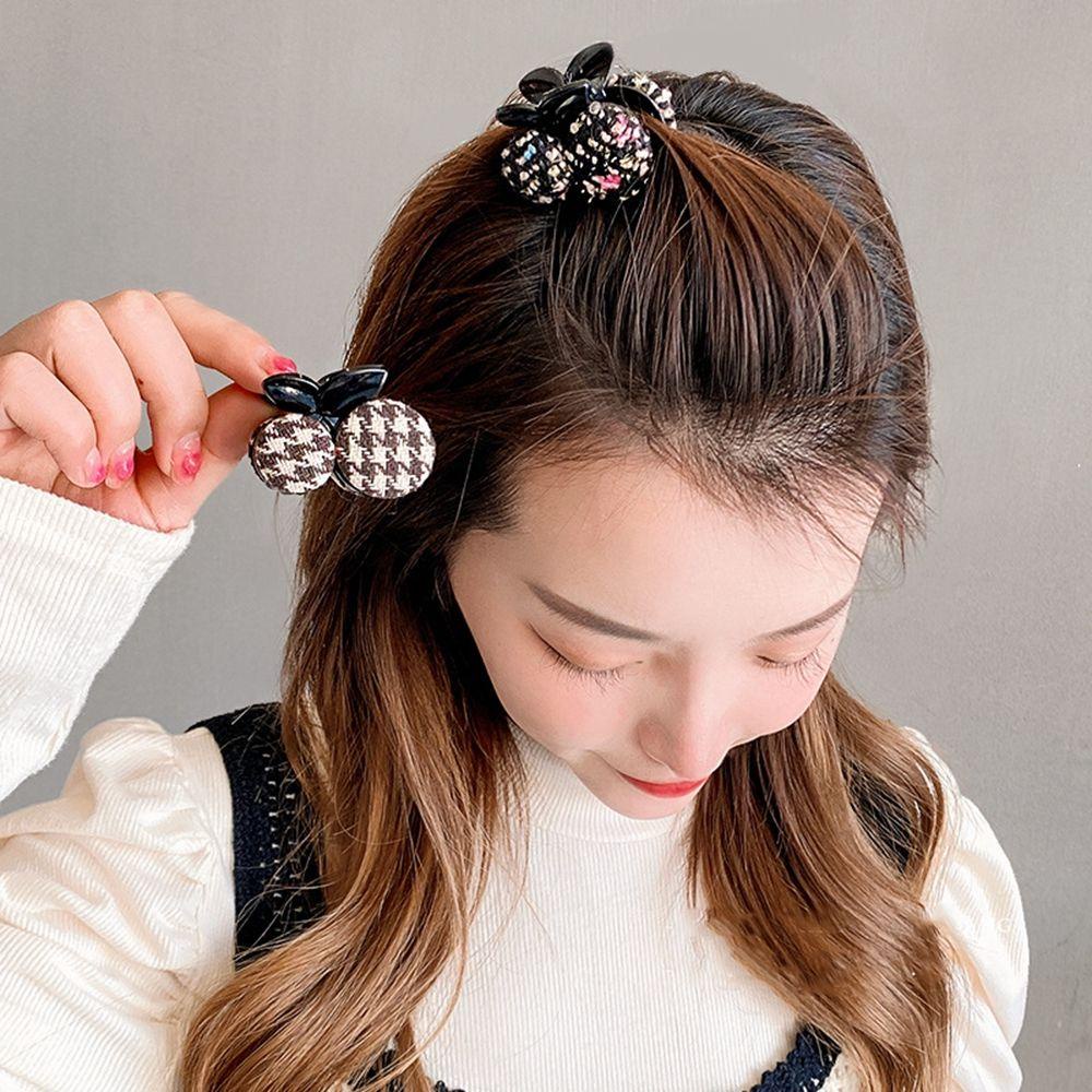 SOMEDAYZL Kẹp Tóc Càng Cua Đính Quả Cherry Ngọt Ngào Thời Trang Cho Nữ