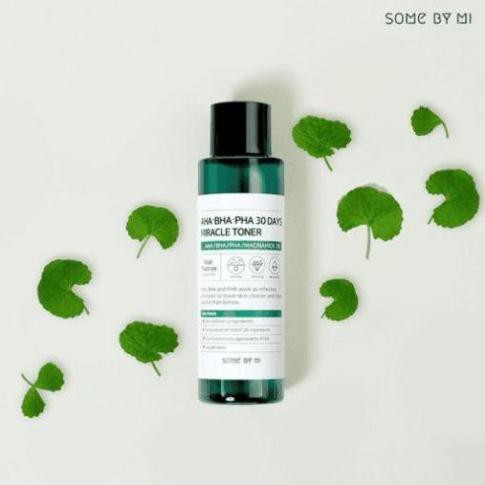 Nước hoa hồng AHA-BHA-PHA 30 days miracle toner 150ml Some by mi