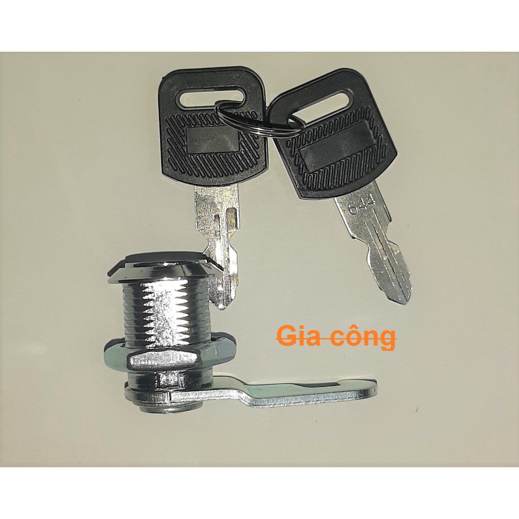 Khóa tủ tài liệu kèm tay nhựa, đúng chuẩn - phù hợp với tủ Hòa Phát, Ngọc Diệp, Xuân Hòa. Ổ khoá tủ nhựa