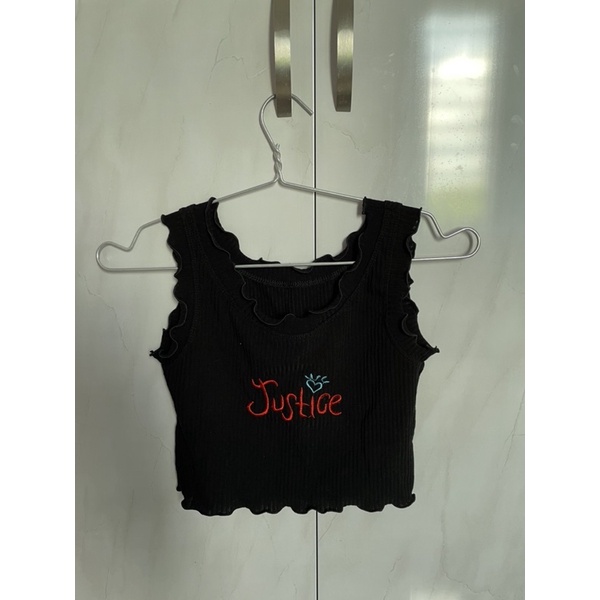 Pass Áo thun ba lỗ croptop viền bèo