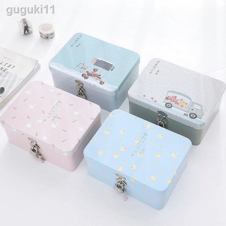 Hộp lưu trữ có khóa✘■Hộp Nhỏ Có Thể Khóa Có Khóa Hộp Nhỏ Hộp Bảo Quản Cho Những Điều Nhỏ Đẹp Nhìn Sáng Tạo Kho Báu
