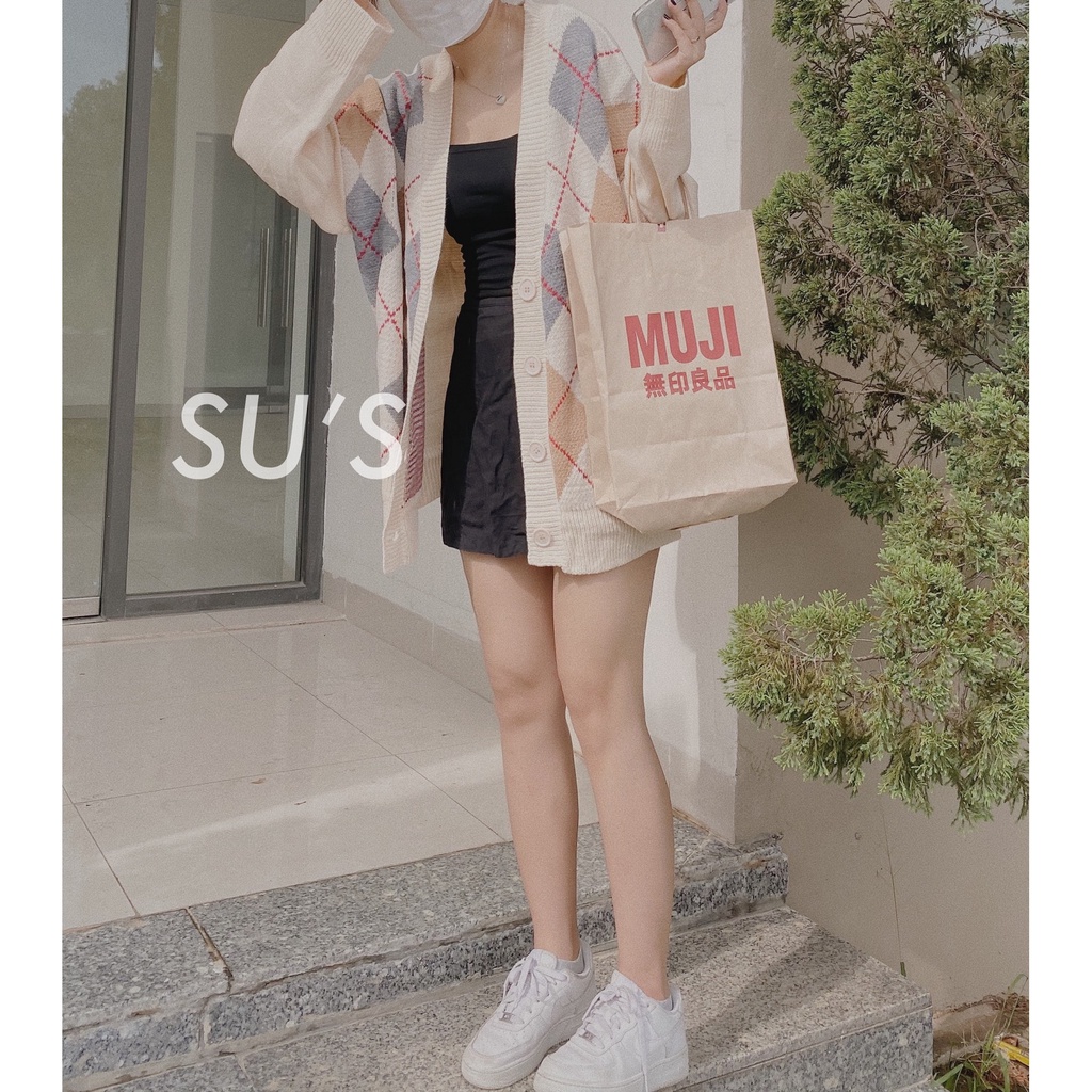 Áo cardigan len họa tiết zigzac phối màu A1972 SUSTORE | BigBuy360 - bigbuy360.vn