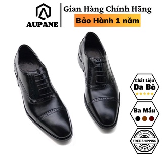 Giày tây nam kiểu dáng oxford da bò thật bảo hành 1 năm - Mã T191
