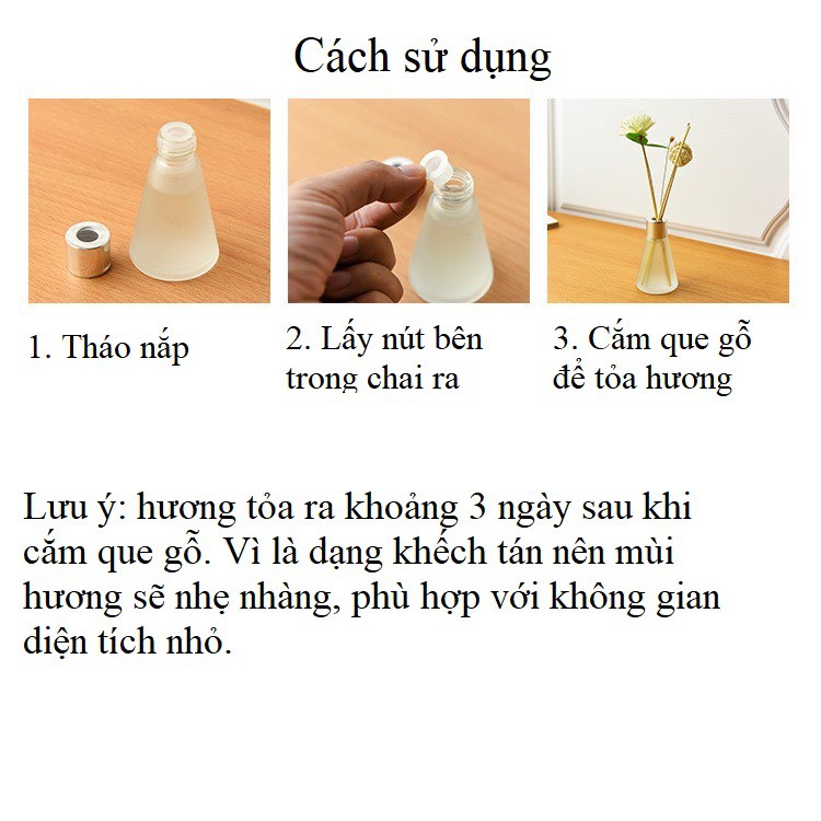 Tinh dầu thơm phòng khếch tán hương thiên nhiên dung tích 50ml được chọn mùi