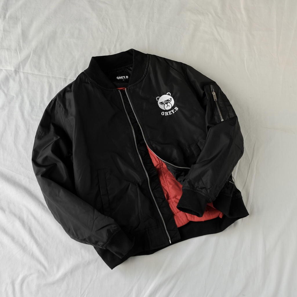 Áo Khoác Gió Bomber GREYB Thêu Logo Nhiều Màu