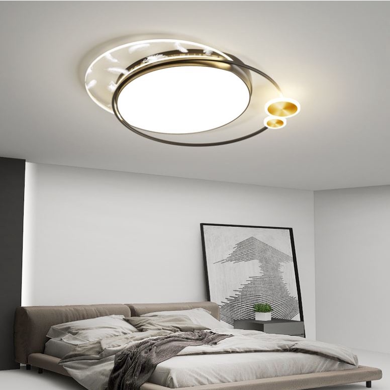 Đèn trần MONSKY LAYE hiện đại trang trí nội thất cao cấp 3 chế độ ánh sáng có khiển từ xa