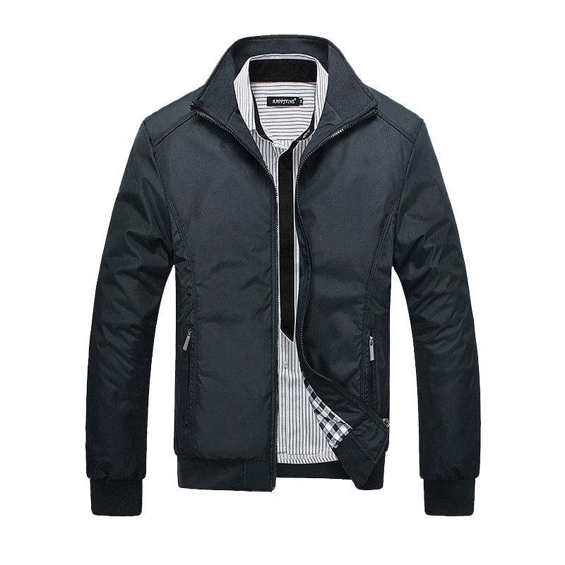 Áo Khoác Bomber Có Cổ Chống Thấm Nước Thời Trang Xuân Thu Chất Lượng Cao Cho Nam