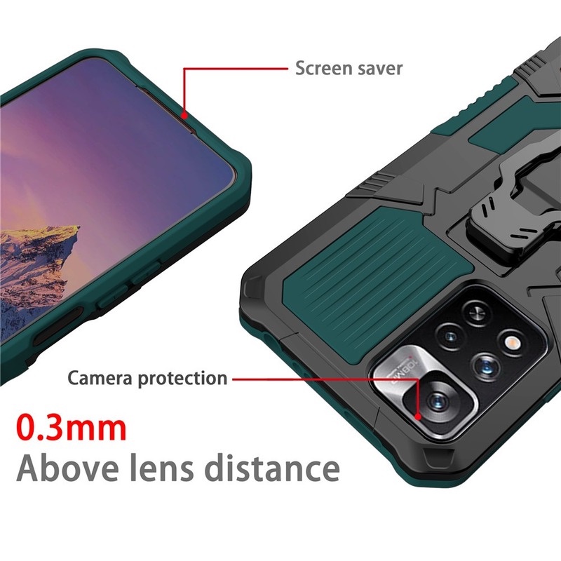 Ốp Điện Thoại Chống Sốc Có Kẹp Dành Cho Xiaomi 11T Pro Redmi Note 11s 10s Pro Max Poco M3 X4 M4 Pro