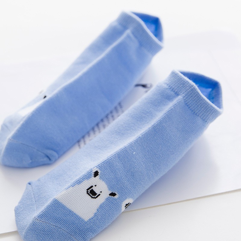Vớ tất thuyến buốn hình gấu thêu chất liệu Cotton (VK 10)