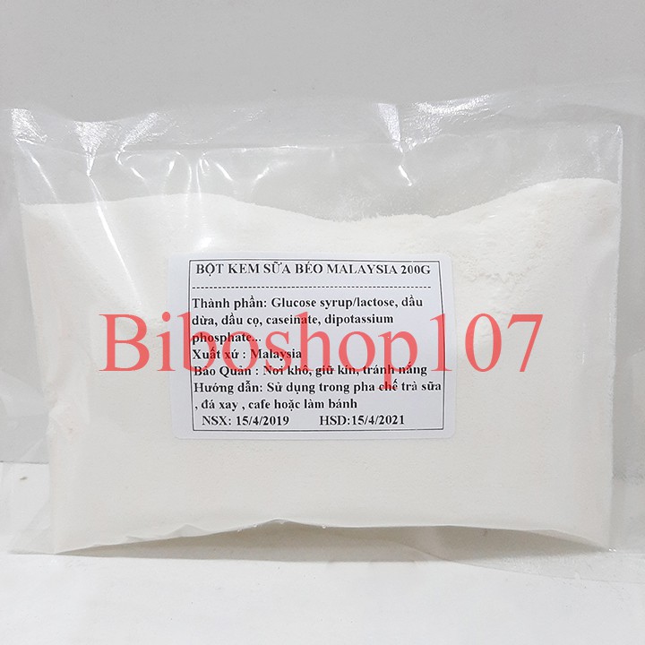 Bột kem sữa béo Custom Malaysia 200G