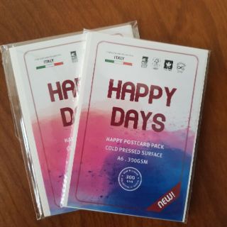2 xấp (20 tờ) Happy Postcard 300gsm A6