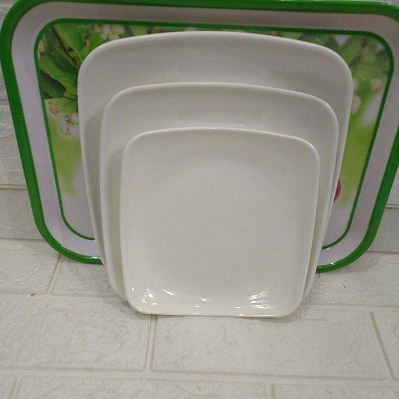 Đĩa phíp vuông trắng 16×16cm, 19×19 cm,22×22cm