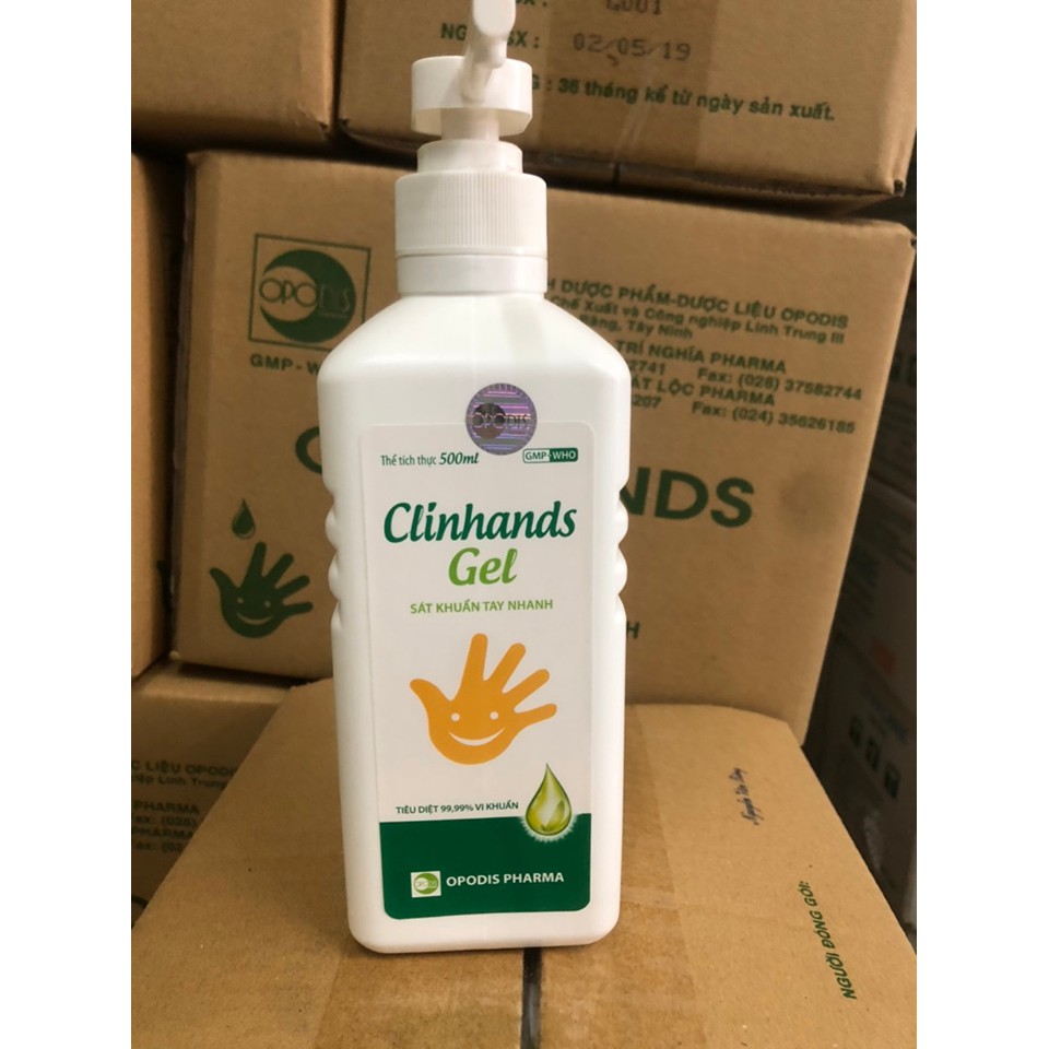 Dung dịch rửa tay khô Clinhands clincare Gel chai 500ml