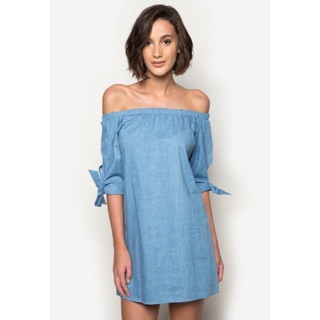 Đầm jean haute monde trễ vai VNXK