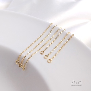 █diy゜14k●1 Chiếc°14K túi vàng giữ màu tự làm phụ kiện đôi vòng đuôi chuỗi mở rộng vòng đeo tay đồ trang sức tai tua vòng tay vòng cổ mở rộng chuỗi