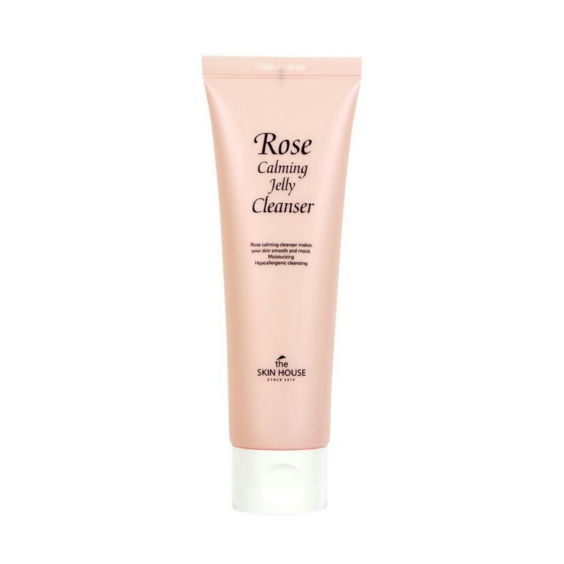 Gel rửa mặt tạo bọt giúp làm dịu da THE SKIN HOUSE ROSE CALMING JELLY CLEANSER
