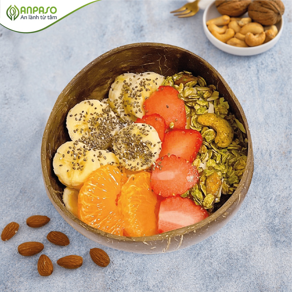Granola Siêu Hạt Vị Bơ Đậu Phộng Anpaso Ăn Kiêng Giảm Cân Bổ Sung Dinh Dưỡng 300g