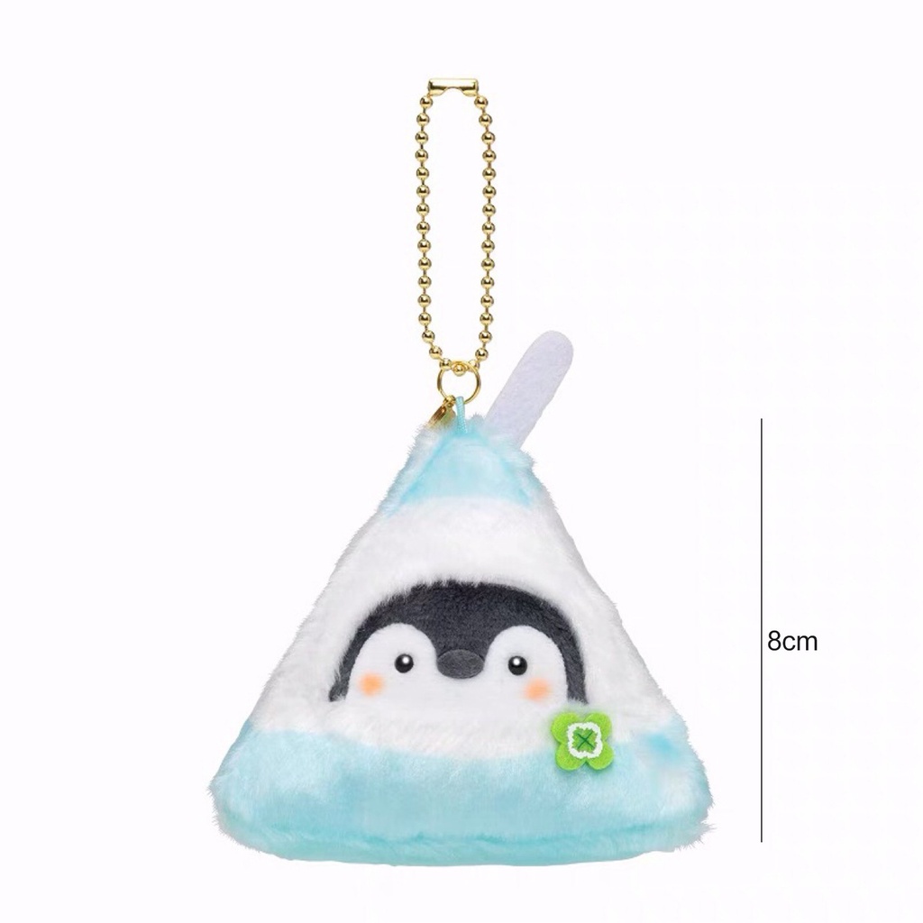 Móc khóa hình chim cánh cụt nhồi bông đáng yêu