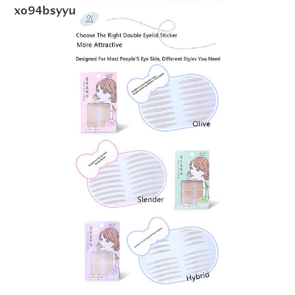 Set 54 Miếng Dán Kích Mí Trang Điểm Làm Đẹp Cho Nữ xo94bsyyu