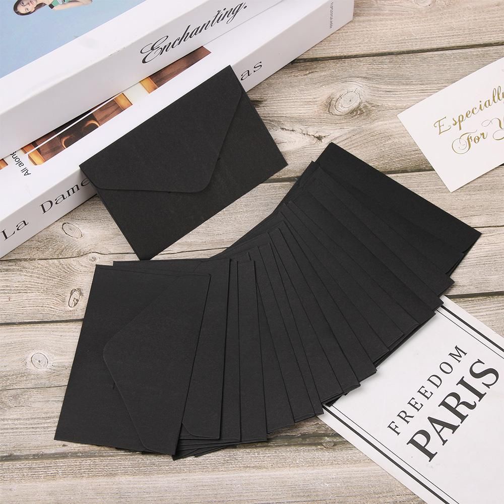 Set 20 bao thư mini bằng giấy kraft phong cách phương Tây cổ điển nhiều màu sắc lựa chọn