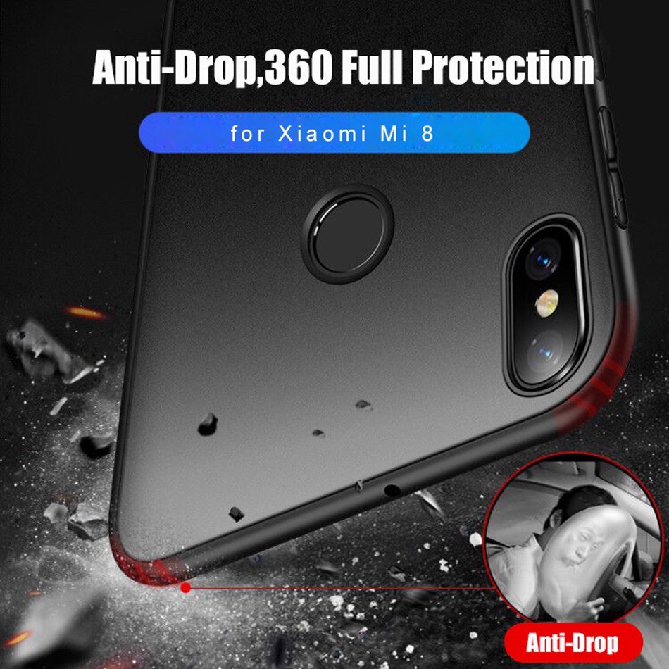 Ốp điện thoại silicon TPU màu trơn nhám mềm siêu mỏng cho Xiaomi Mi 8 Pro SE Mi 9 10 Mi 11 Ultra