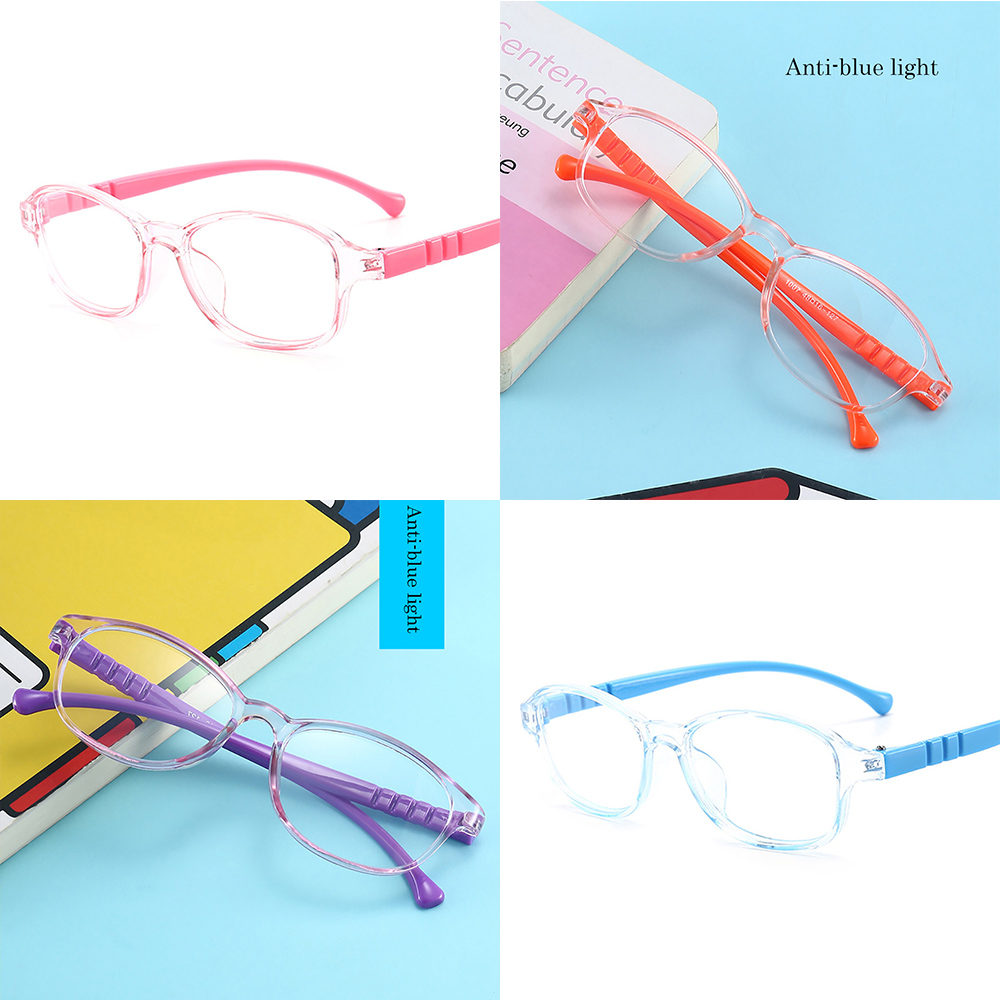 Mắt Kính Gọng Kim Loại Chống Ánh Sáng Xanh Cho Bé