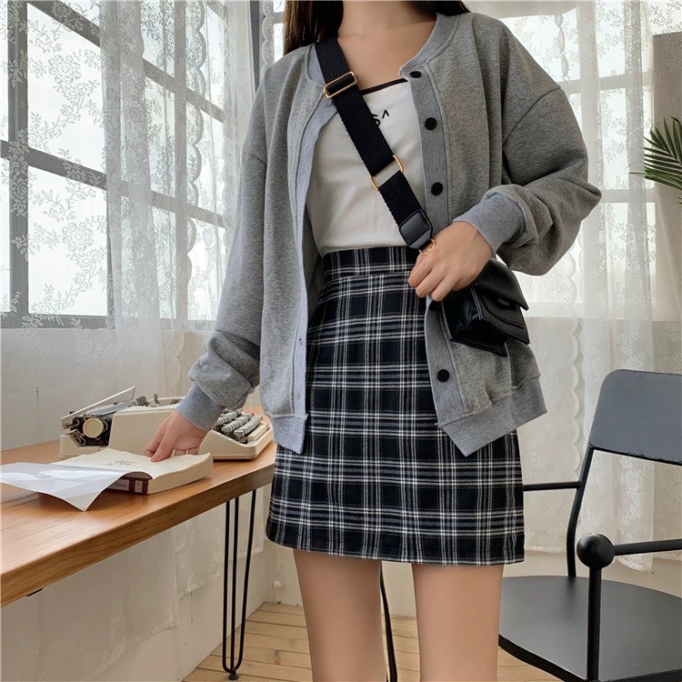 Chân Váy Đẹp Chữ A Kẻ Siêu Xinh CV03 | BigBuy360 - bigbuy360.vn