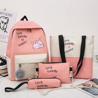 Set Balo 4 Món thời trang đi học - Love Forever