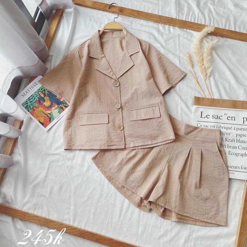 Bộ đũi vest vintage xinhh