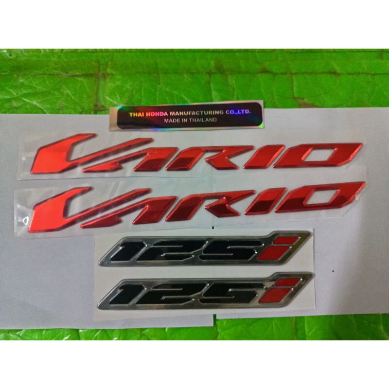 Bộ tem nổi vario 125 màu đỏ 2022 new