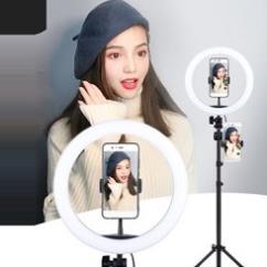 Đèn Led Ring RL-12 điều chỉnh 3 nhiệt màu quay, chụp, makeup