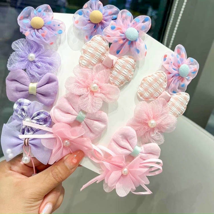 PVN47643 Set 10 Kẹp Tóc Nơ Công Chúa Dễ Thương Cho Bé Gá Giá Rẻ