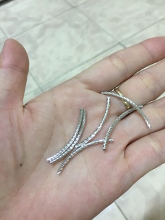 Charm ống bạc Mic vòng