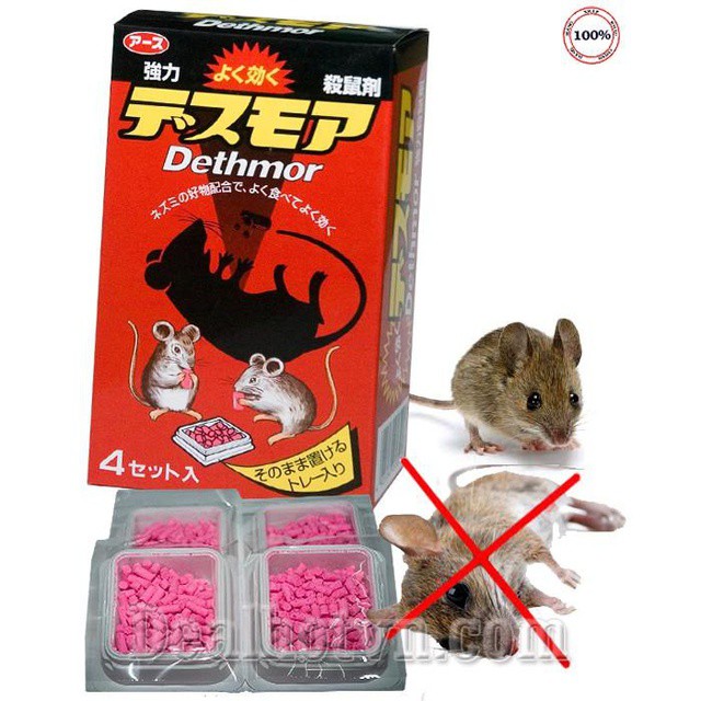 (chất lượng) Viên kẹo thuốc chuột Dethmor _ 4 khay