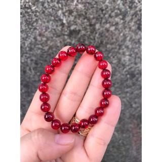 VÒNG TAY HỔ PHÁCH ĐỎ HẠT 10LY