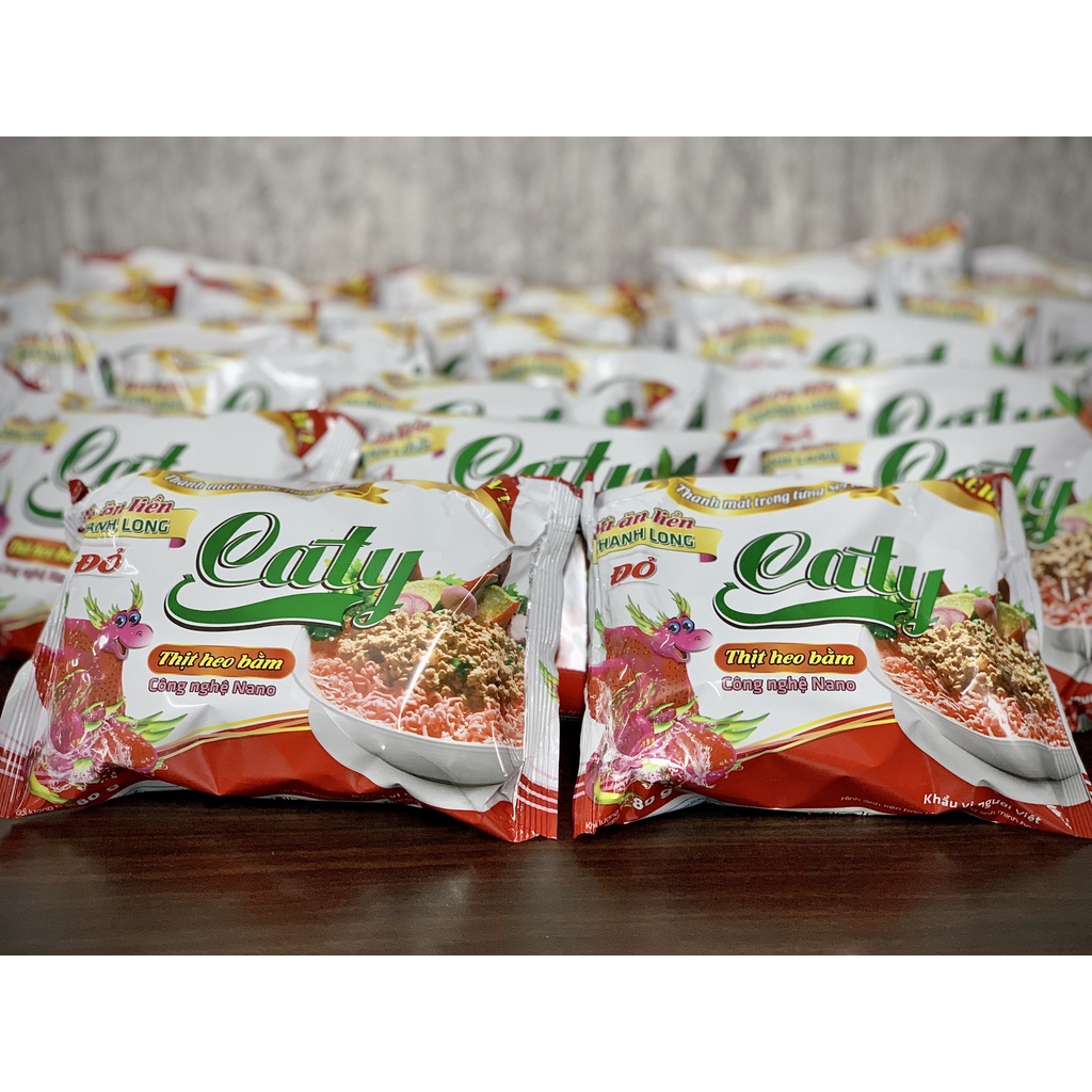 Mì Gói Thanh Long Đỏ Caty Thịt Heo Bằm