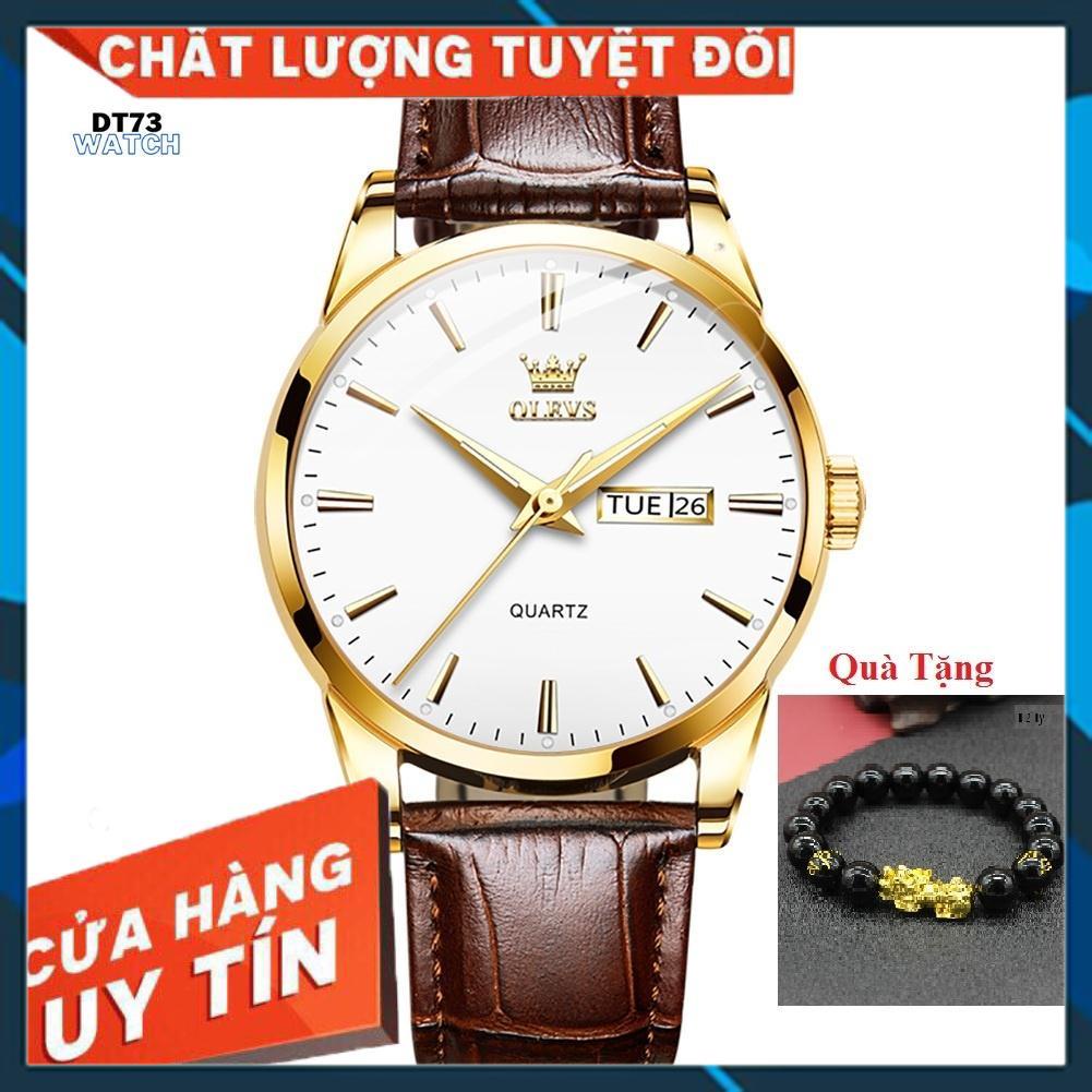 [HÀNG CHUẨN AUTH]Đồng hồ nam OLEVS Nhật Bản,Chống nước,Chống Xước,Đồng hồ chạy pin,dạ quang,Dây da cao cấp,BH 12th | BigBuy360 - bigbuy360.vn